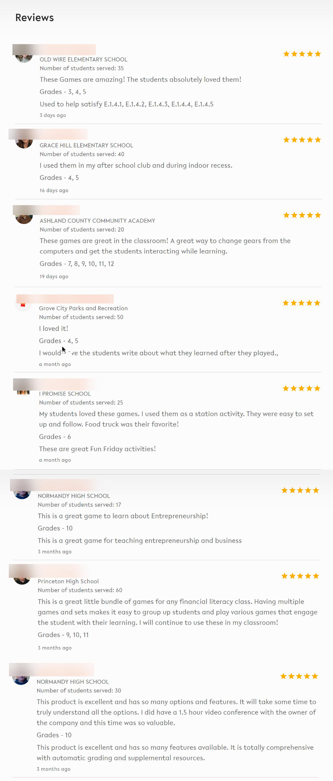 Reviews